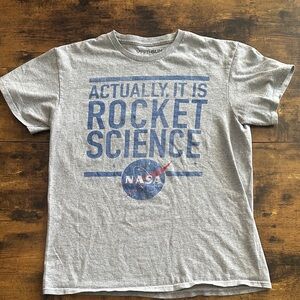 Kids 'Actually It Is Rocket Science' Graphic Tee - Gray